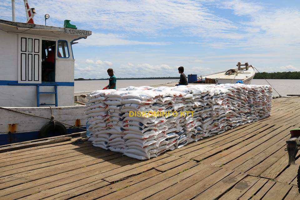 17.580 Kg Beras akan disalurkan ke 5 Kecamatan di Kabupaten Tana Tidung